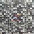 Grey Glass Mix Aluminium Mosaic Tile (CFA71)